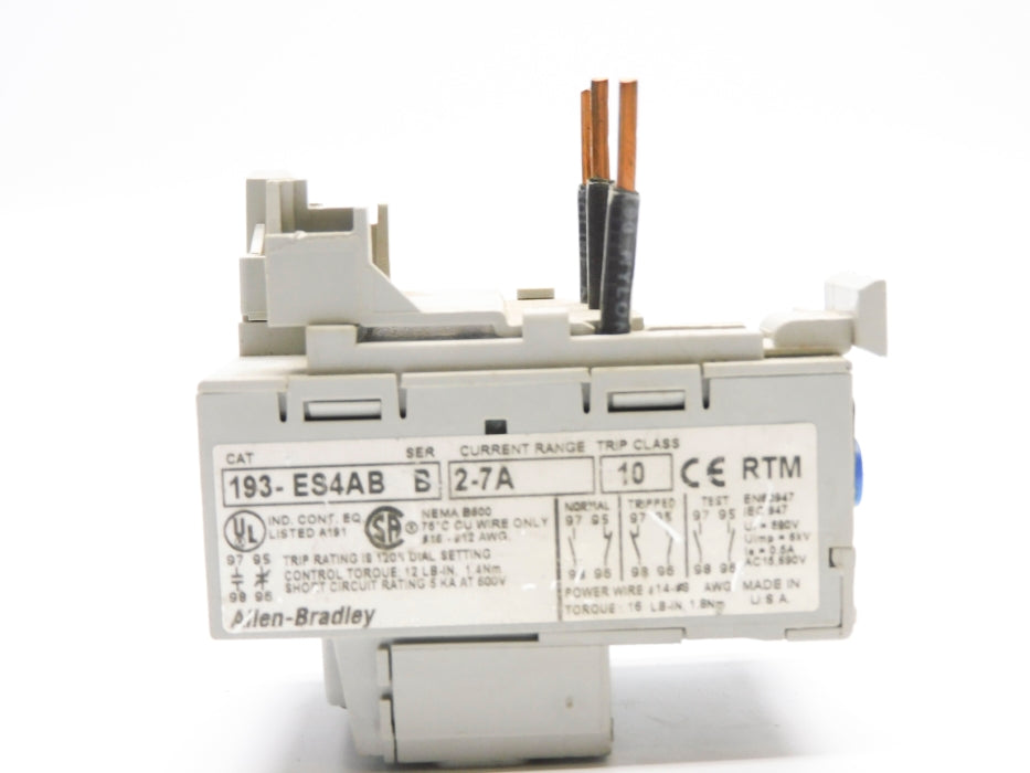 INDUSTRIAL SPARE PART 193-ES4AB SER. B 2-7A UNMP