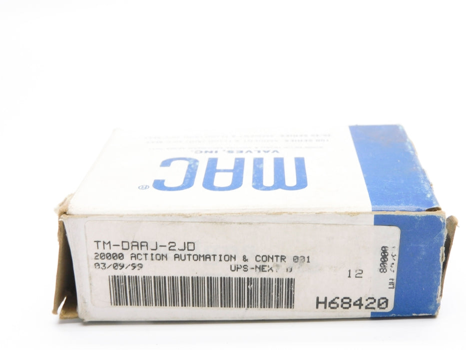 MAC TM-DAAJ-2JD 120/60 110/50 25-150PSI NSMP