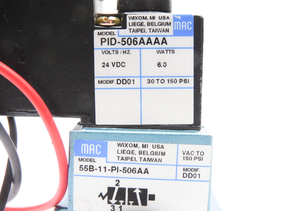 MAC 55B-11-PI-506AA 24VDC 150PSI UNMP