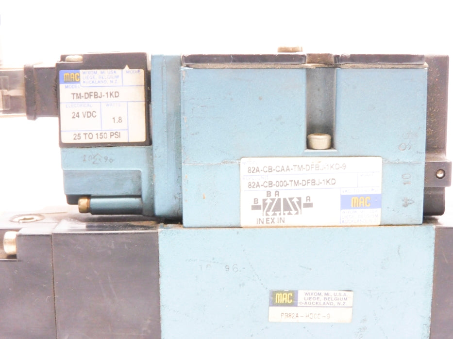 MAC 82A-CB-CAA-TM-DFBJ-1KD-9 24VDC 150PSI UNMP