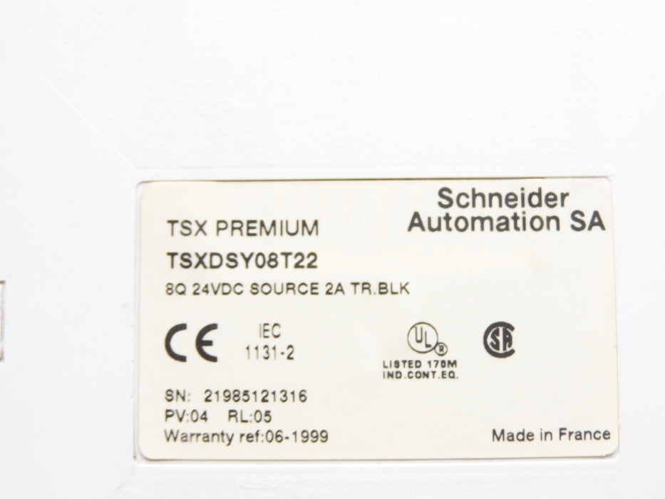SCHNEIDER ELECTRIC TSXDSY08T22 UNMP