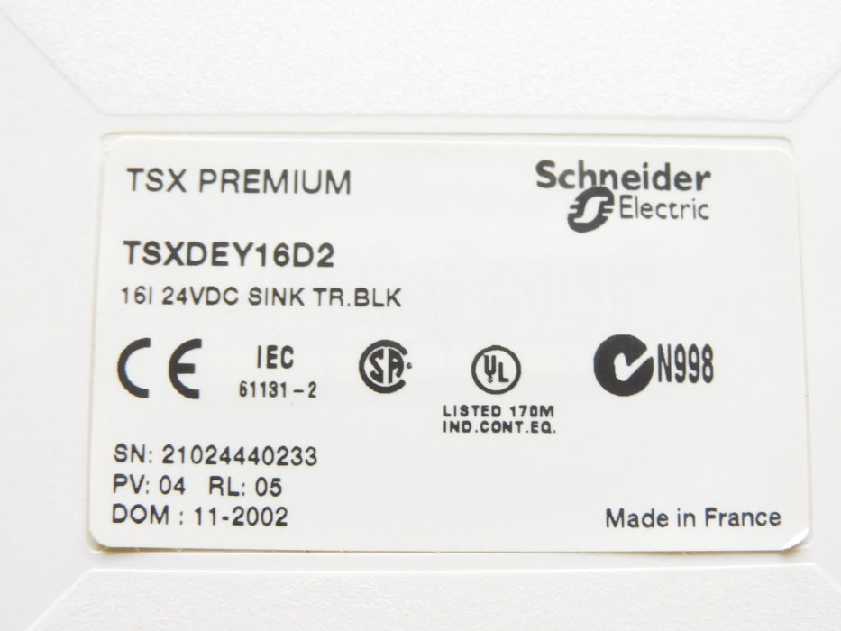SCHNEIDER ELECTRIC TSXDEY16D2 UNMP