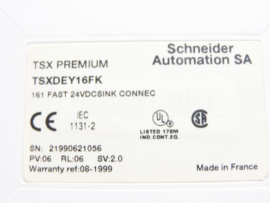 SCHNEIDER TSXDEY16FK UNMP
