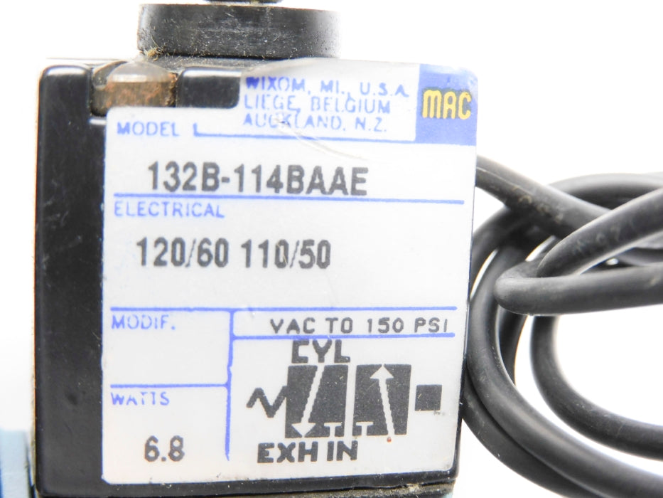 MAC 132B-114BAAE 120/60 110/50 150PSI UNMP