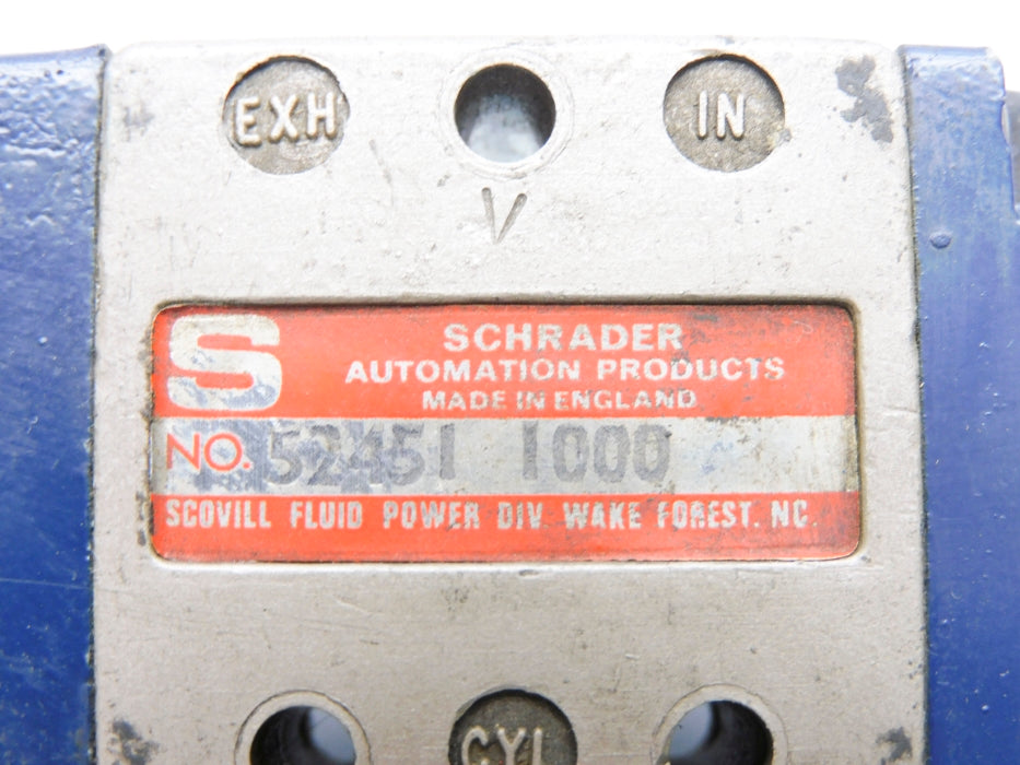 SCHRADER 524511000 (AS PICTURED) UNMP