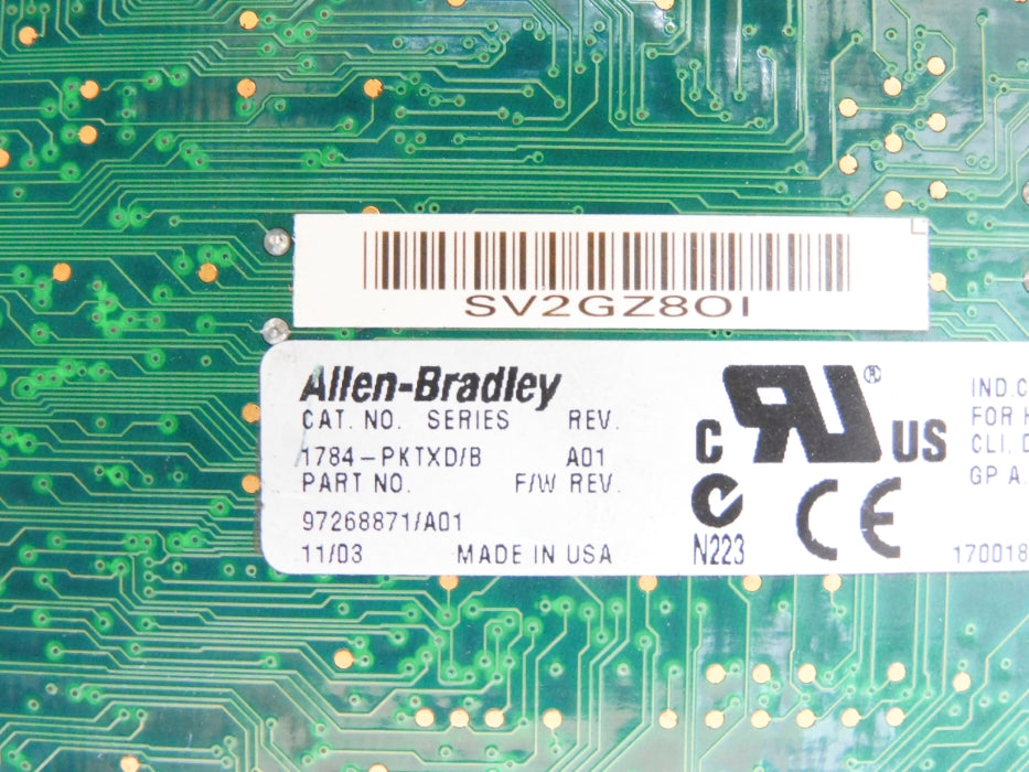 ALLEN BRADLEY 1784-PKTXD SER. B UNMP