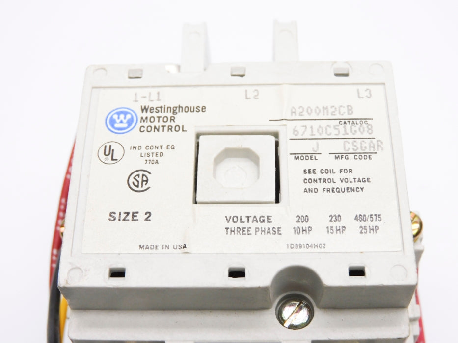 WESTINGHOUSE A200M2CB UNMP