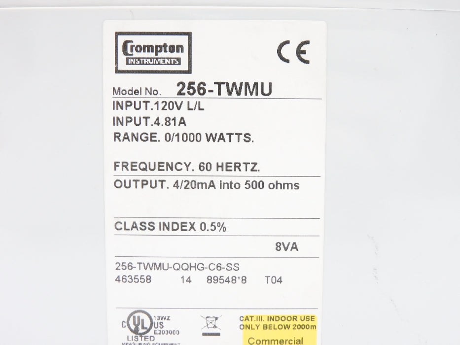 CROMPTON 256-TWMU-QQHG-C6-SS NSNP