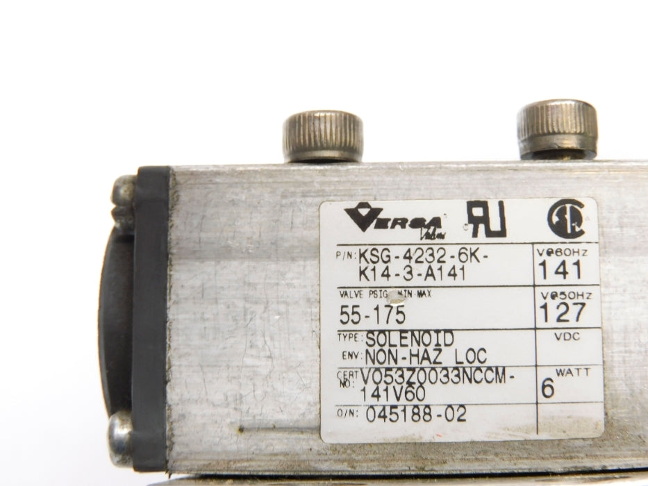 VERSA KSG-4232-6K-K14-3-A141 141/127V 55-175PSIG UNMP