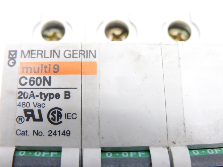 MERLIN GERIN C60N-20A 24149 480VAC UNMP