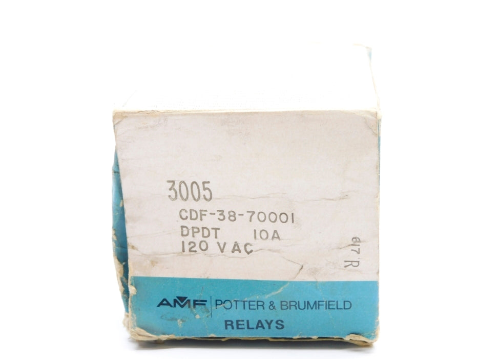 POTTER&BRUMFIELD CDF-38-70001 0.1-0.5-1.0S 120VAC NSMP