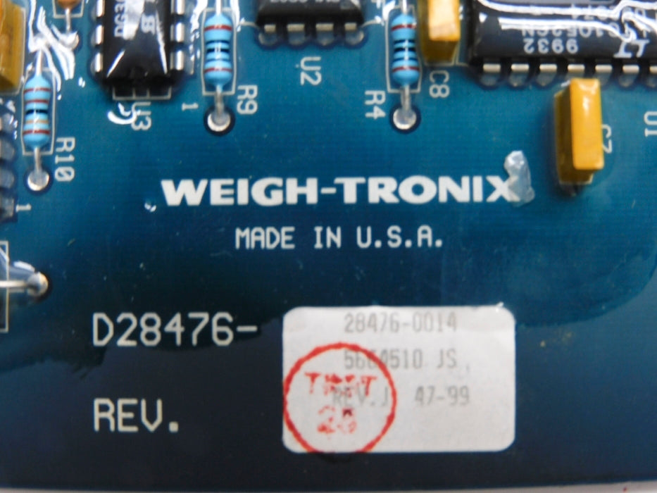 WEIGH-TRONIX 28476-0014 REV. J NSNP