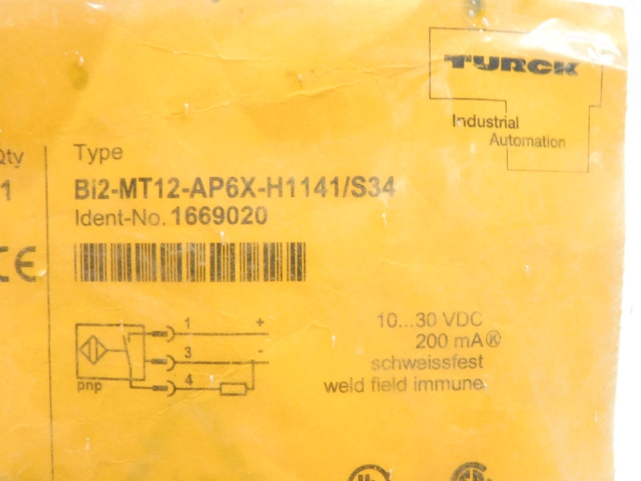 TURCK BI2-MT12-AP6X-H1141/S34 NSMP