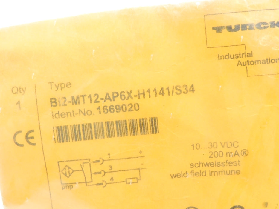 TURCK BI2-MT12-AP6X-H1141/S34 (AS PICTURED) NSMP