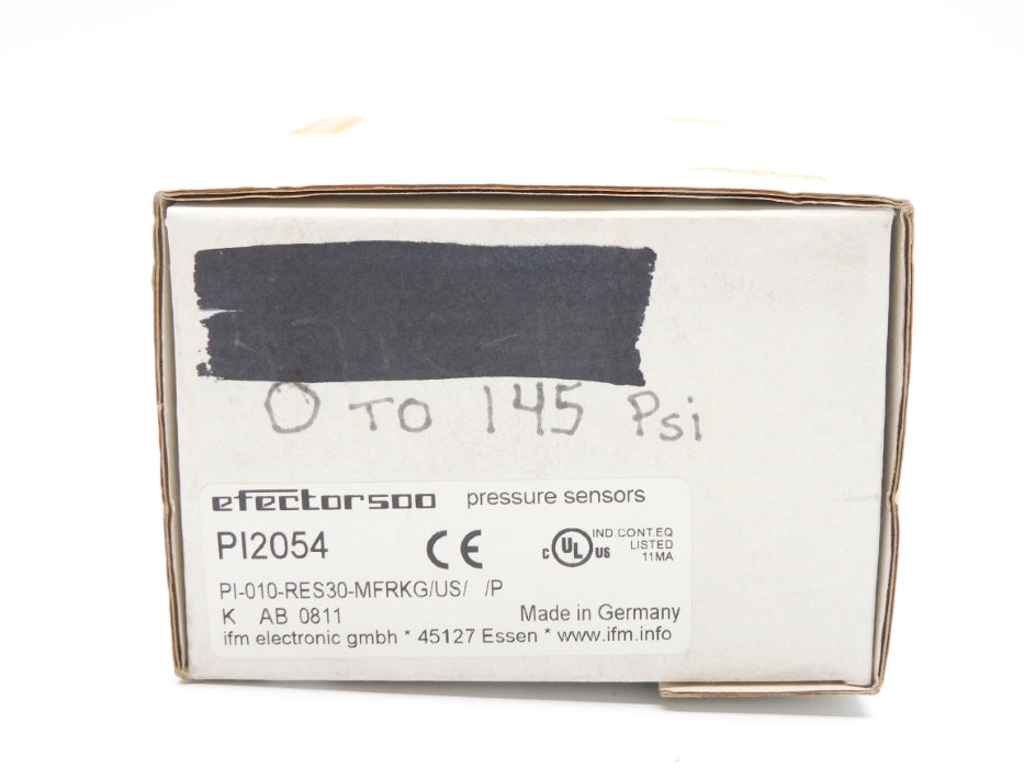 IFM EFECTOR PI-010-RES30-MFRKG/US//P PI2054 0-145PSI NSMP