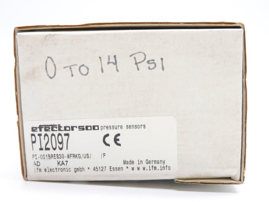 IFM EFECTOR PI-001BRES30-MFRKG/US//P PI2097 0-14PSI NSMP