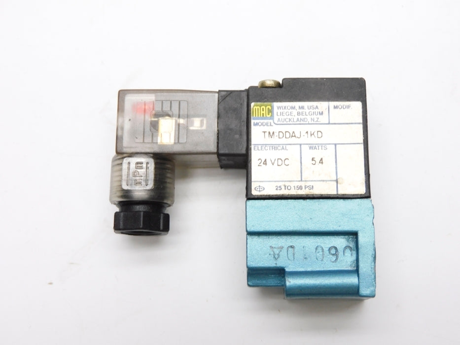 MAC TM-DDAJ-1KD 24VDC 25-150PSI NSMP