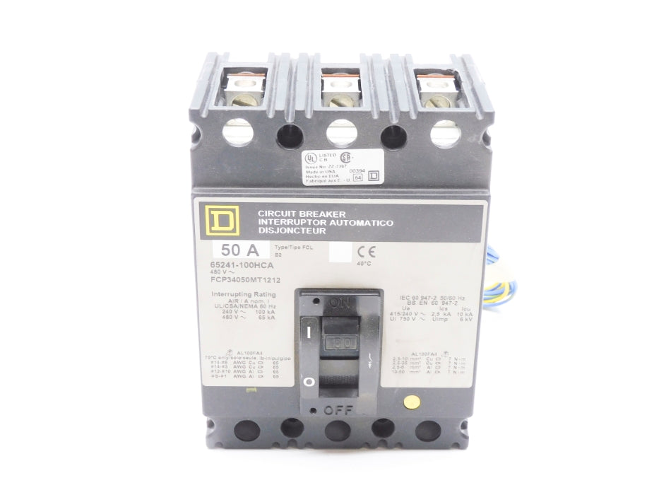 SQUARE 65241-100HCA FCP34050MT1212 50A 480V (GREY)  NSMP
