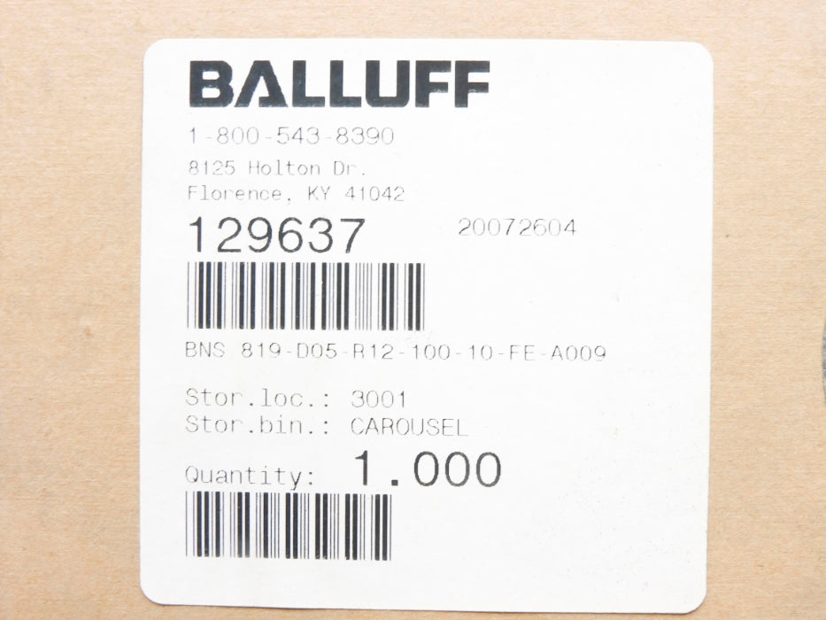 BALLUFF BNS819D05-R12-100-10-FE-A009 NSMP