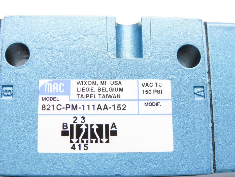 MAC 821C-PM-111AA-152 120/110V 150PSI NSMP
