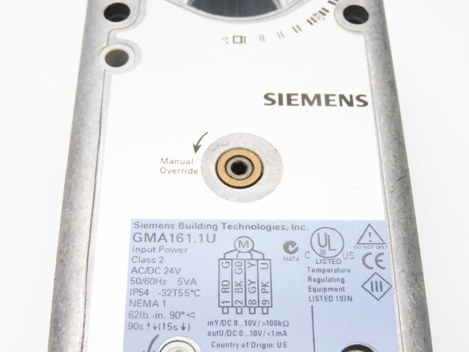 SIEMENS GMA161.1U NSMP