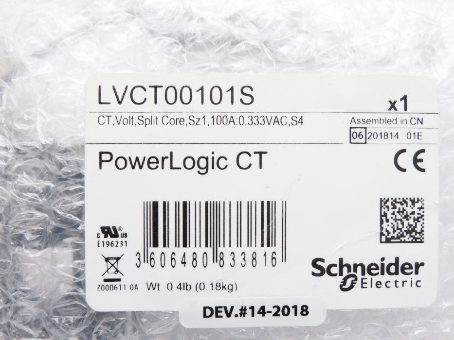 SCHNEIDER ELECTRIC LVCT00101S NSMP