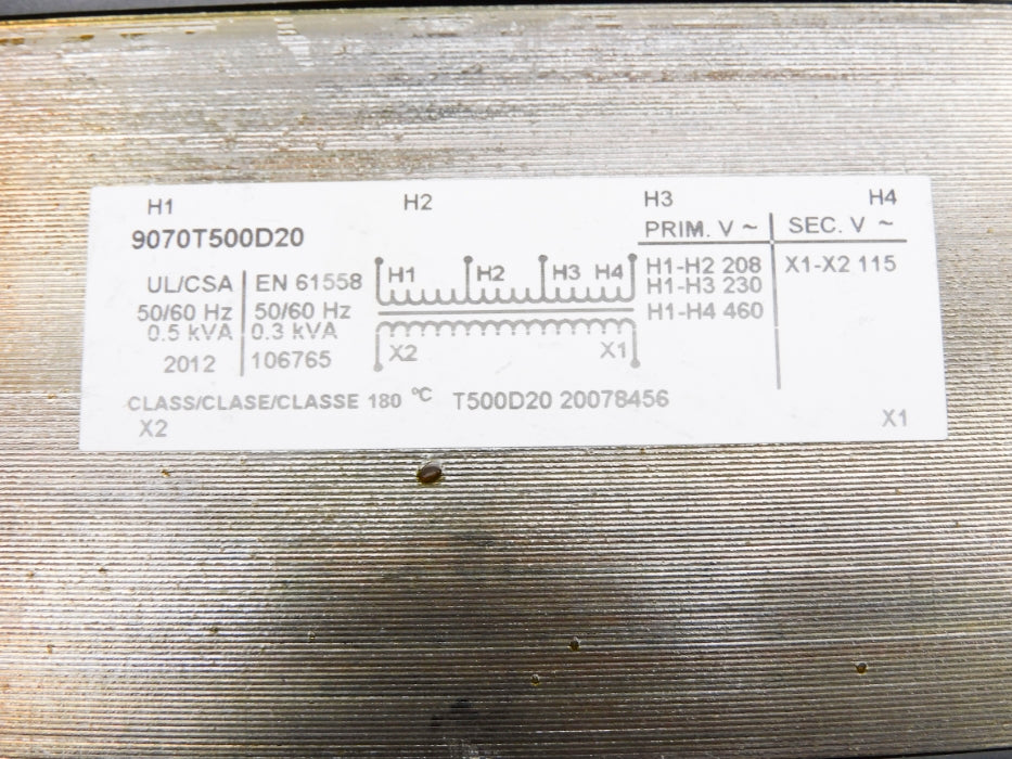 SQUARE D 9070T500D20 0.5/0.3KVA NSNP