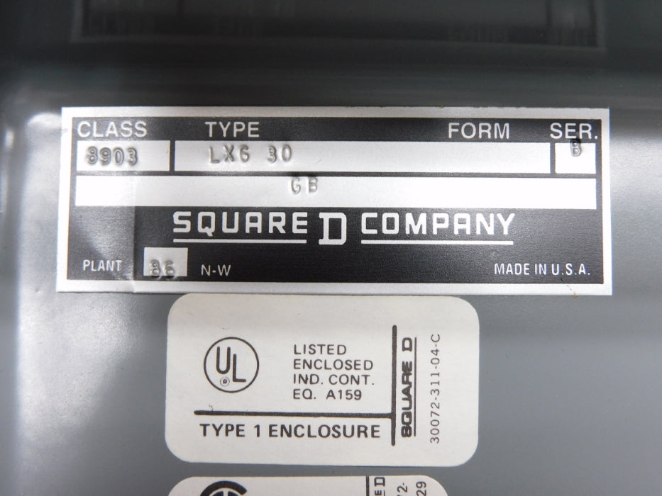 SQUARE D 8903LXG30V04 SER. B 277V NSMP