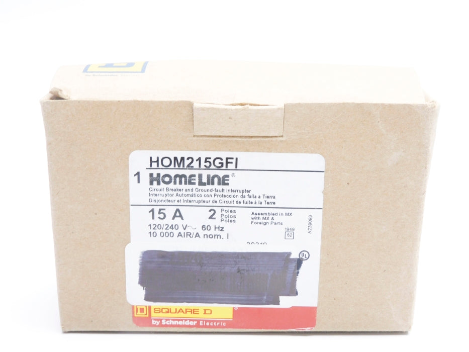 SQUARE D HOM215GFI 15A 120/240V NSMP