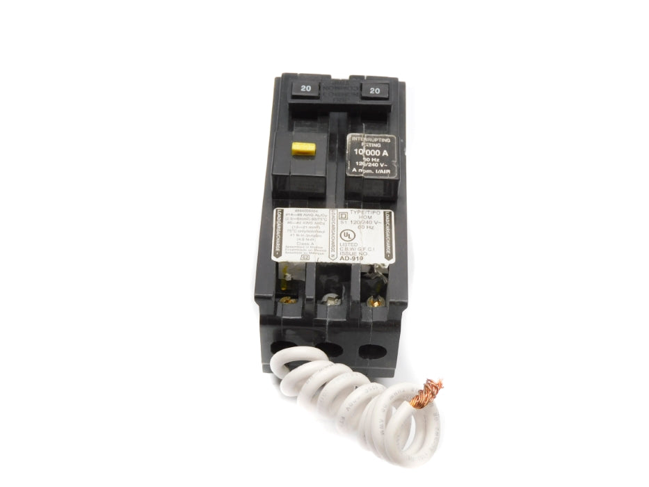 SQUARE D HOM220GFI 20A 120/240V UNMP