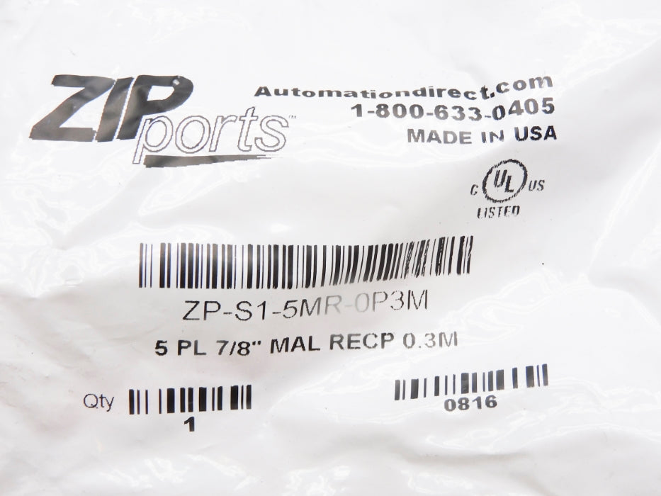 ZIP PORTS ZP-S1-5MR-0P3M NSMP