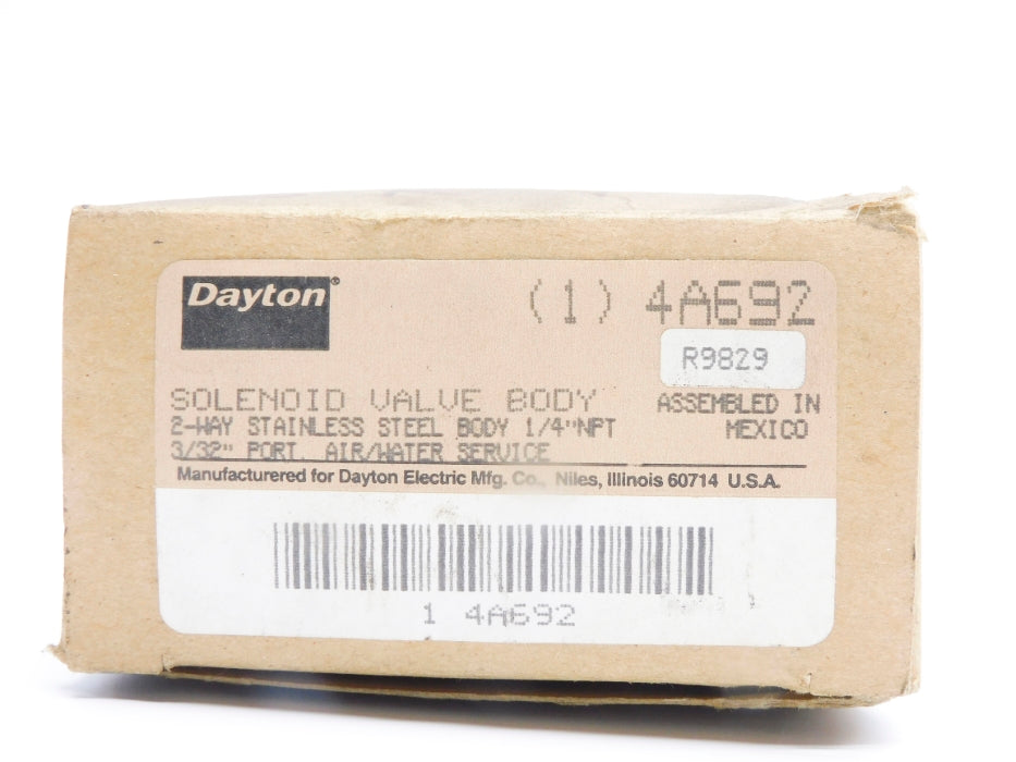 DAYTON 4A692 R9829 1/4" NSMP