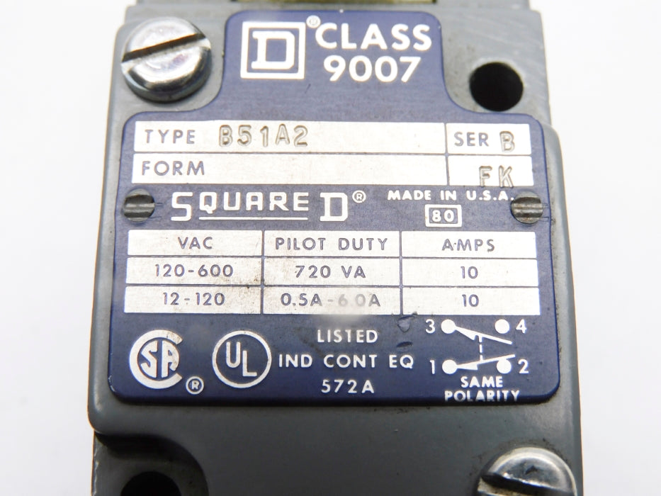 SQUARE D 9007B51A2 SER. B NSNP