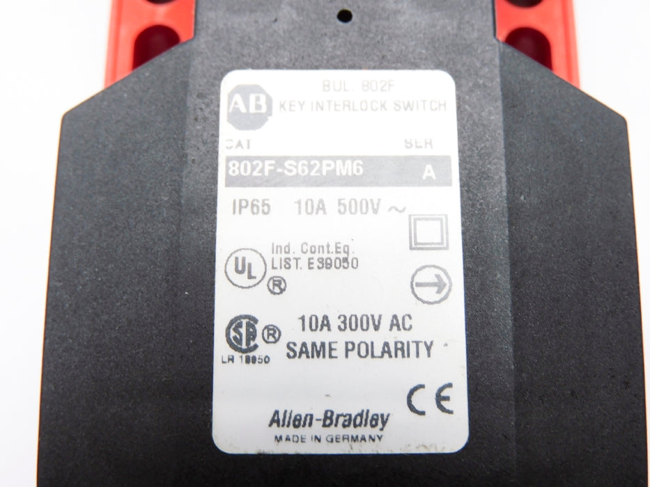 ALLEN BRADLEY 802F-S62PM6 SER. A NSNP