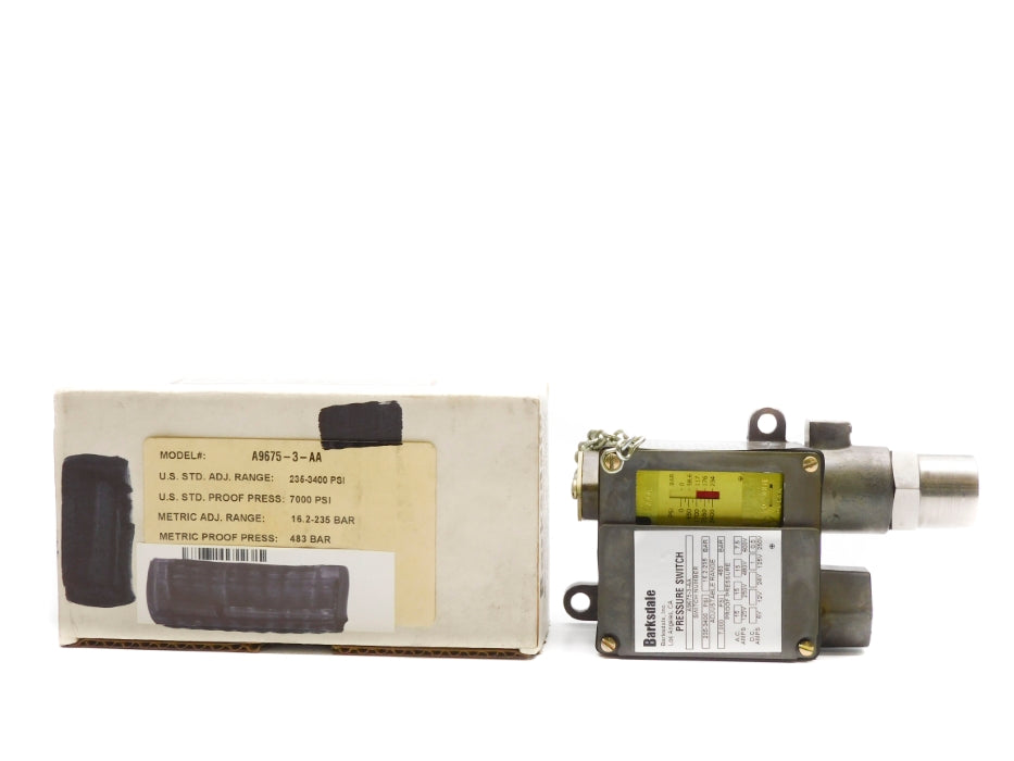 BARKSDALE A9675-3-AA 600VAC 15A 235-3400PSI NSMP
