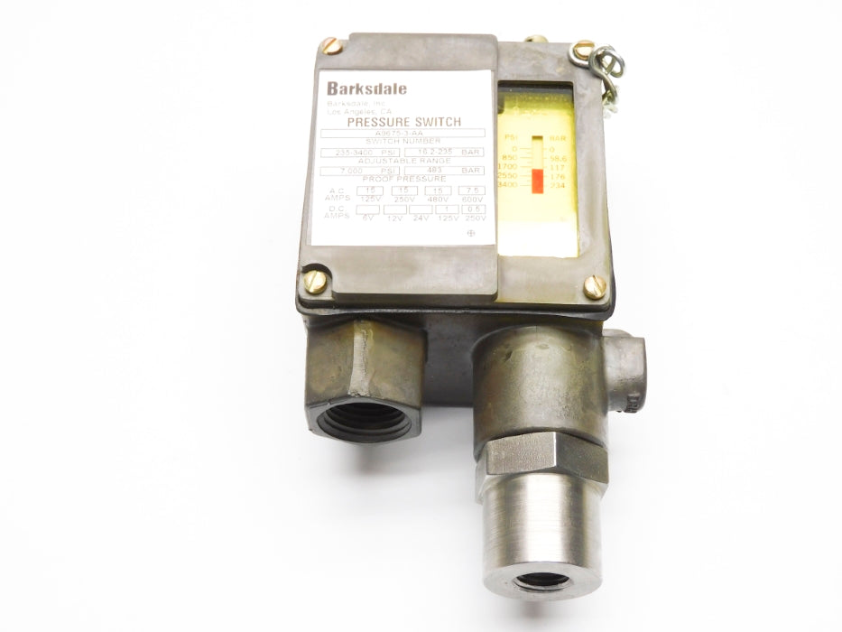 BARKSDALE A9675-3-AA 600VAC 15A 235-3400PSI NSMP