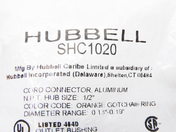HUBBELL SHC1020 1/2" NSMP