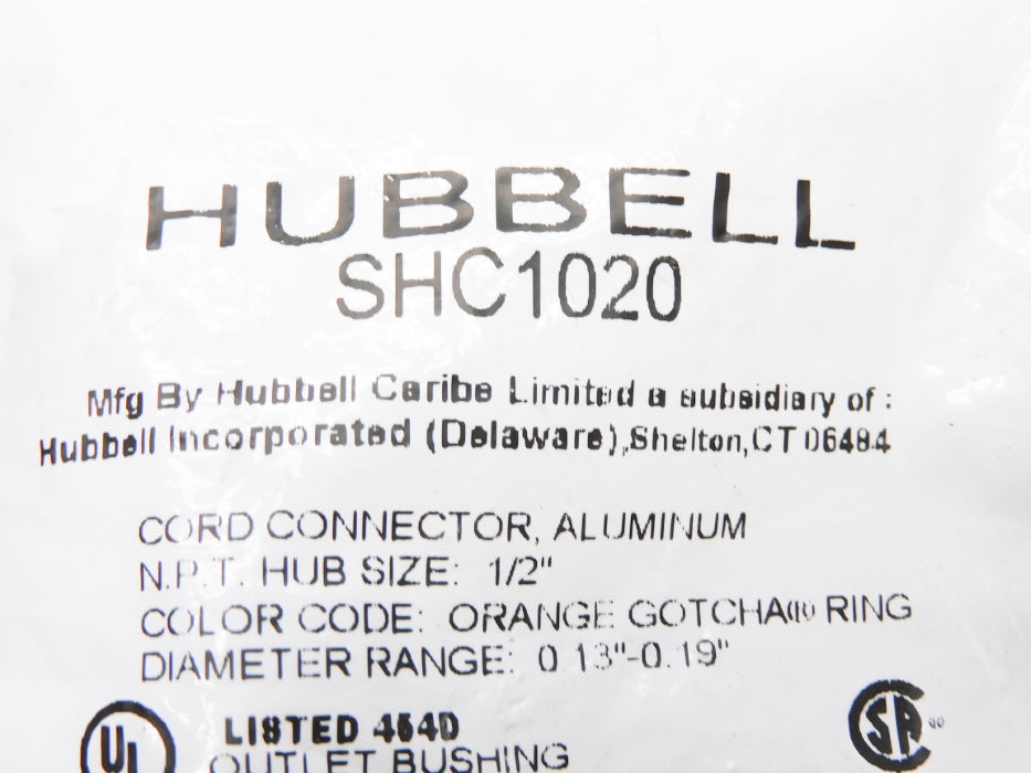 HUBBELL SHC1020 1/2" NSMP