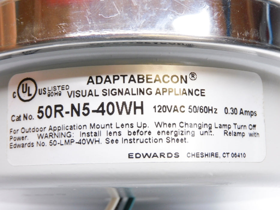 EDWARDS 50R-N5-40WH 120VAC 0.30A NSNP