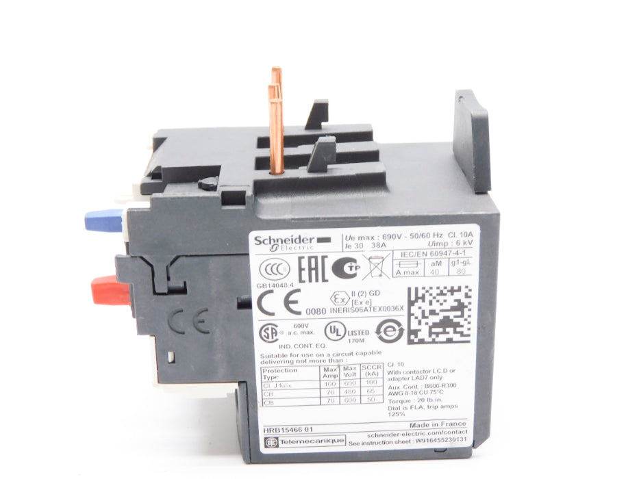 SCHNEIDER ELECTRIC LRD35 30-38A 690V (AS PICTURED) NSNP