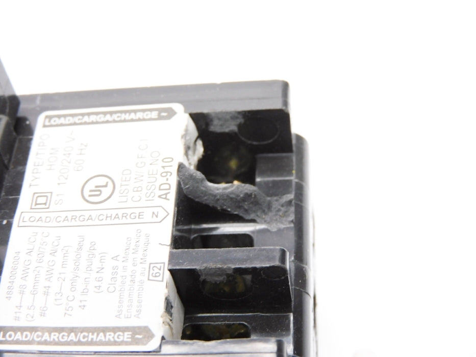 SQUARE D HOM230GFI 30A 120/240V (AS PICTURED) UNMP