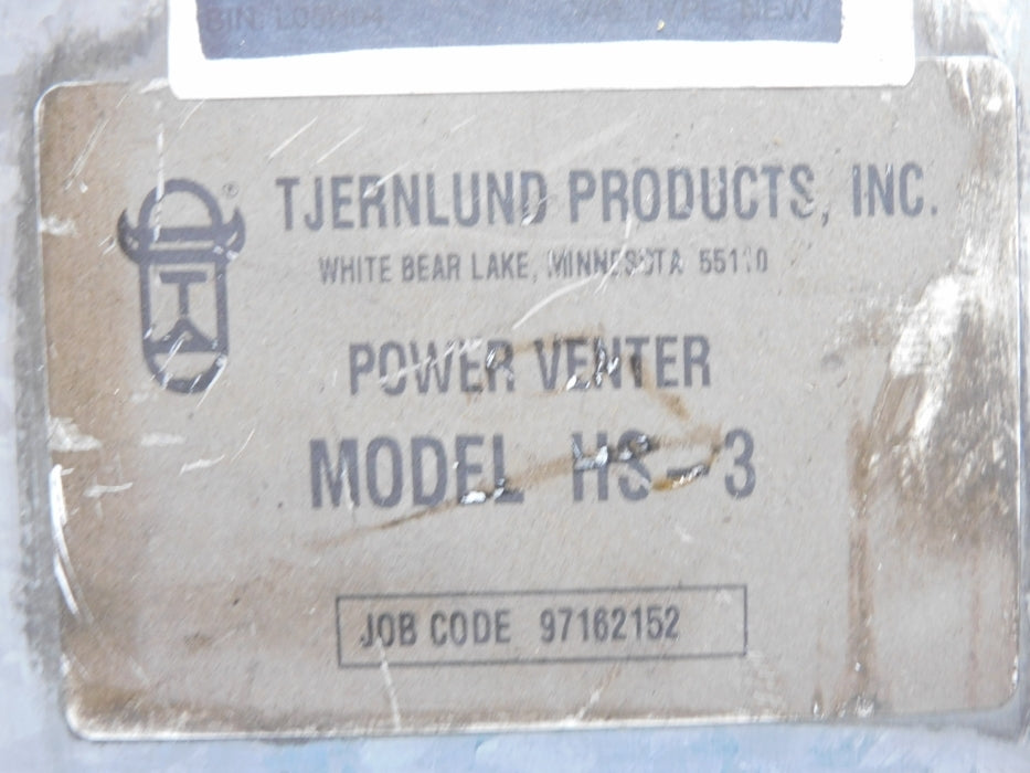 TJERNLUND PRODUCTS HS-3 NSNP