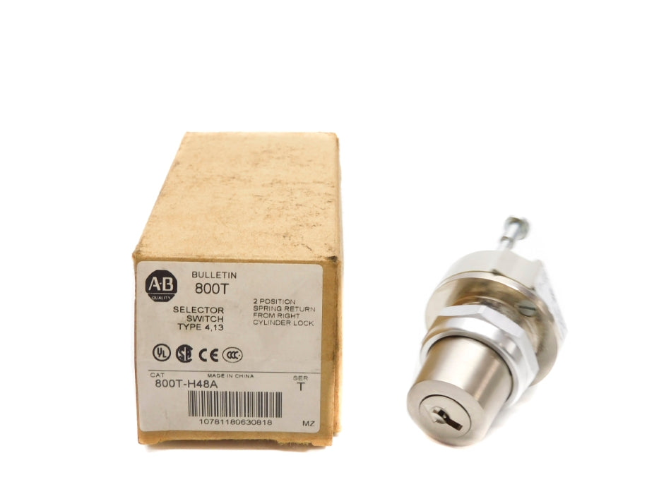 ALLEN BRADLEY 800T-H48A SER. T (NO KEY) (BR/WH) (AS PICTURED) NSMP