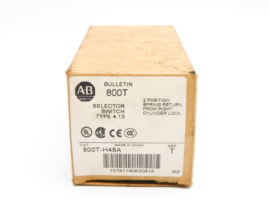 ALLEN BRADLEY 800T-H48A SER. T (NO KEY) (BR/WH) (AS PICTURED) NSMP