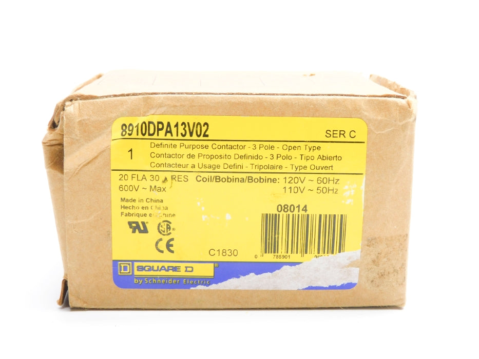 SQUARE D 8910DPA13V02 SER. C 120/110V NSMP