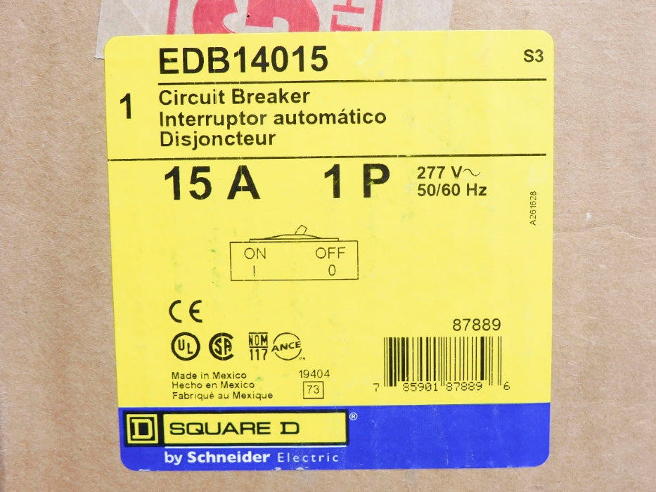 SQUARE D EDB14015 15A 277V NSMP