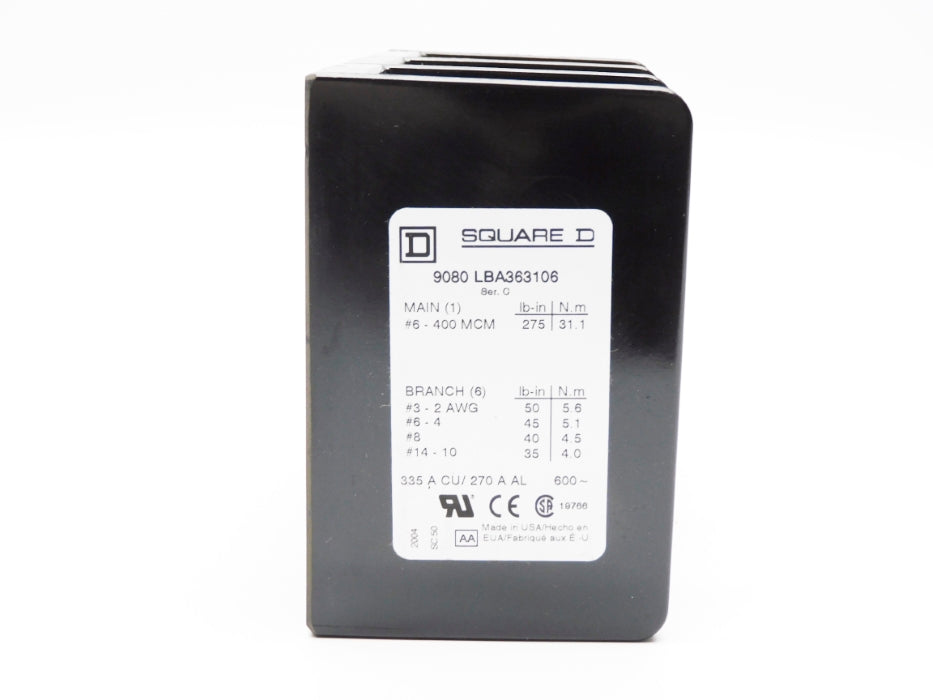 SQUARE D 9080LBA363106 SER. C NSMP