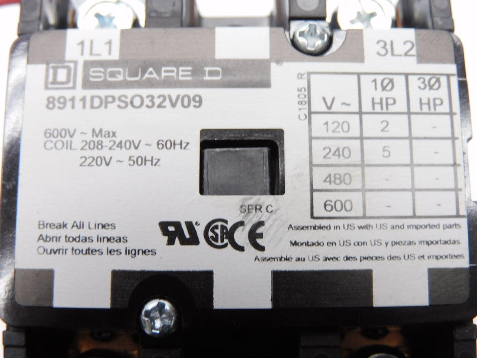 SQUARE D 8911DPSO32V09 SER. C NSMP
