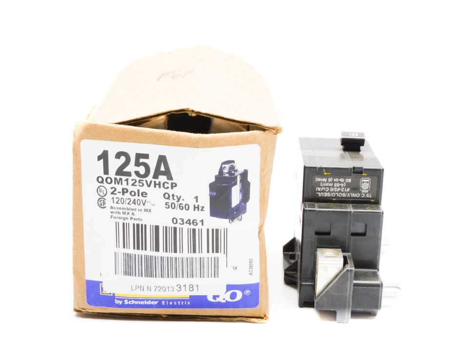 SQUARE D QOM125VHCP 125A 120/240V NSMP