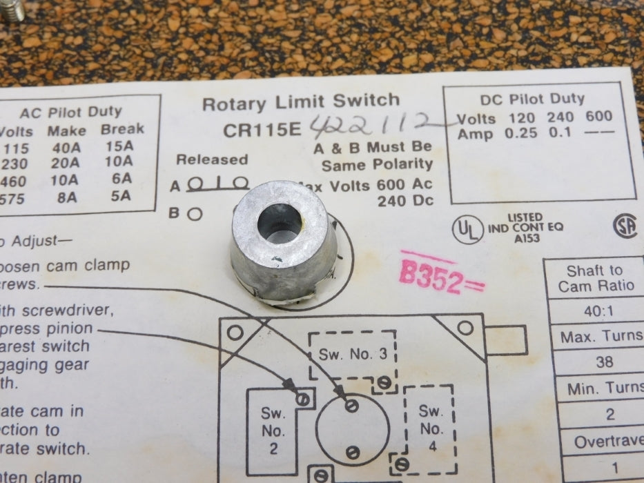 GENERAL ELECTRIC CR115E422112 NSMP